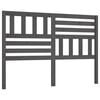 vidaXL Bed Headboard Grey 126x4x100 cm Solid Wood Pine