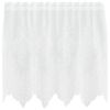 vidaXL Lace Curtain with Curtains Floral White 80 x 150 cm Polyester