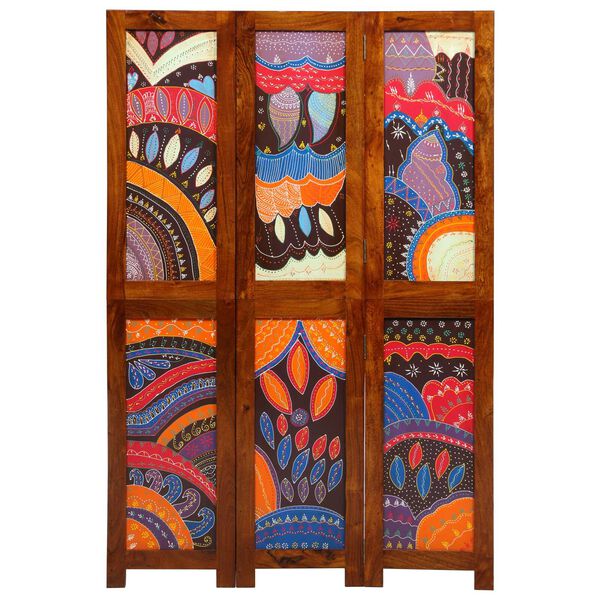 vidaXL Room Divider Honey Brown 105 x 1.5 x 160 cm Solid Acacia Wood