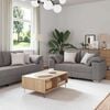 vidaXL Sofa 3 pcs Taupe Fabric