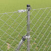 vidaXL Fence Post Silver 10 x 1.4 m (60 x 60 mm mesh) Steel