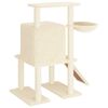 vidaXL Cat Tree with Sisal Scratching Posts Cream 96.5 cm