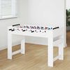 vidaXL Foosball Table White 125 x 60.5 x 80 cm Engineered Wood