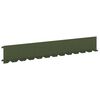 vidaXL Lawn Edging 10 pcs 102 x 15 x 4 cm Steel Olive Green