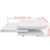vidaXL Coffee Table 3 Tiers High Gloss White