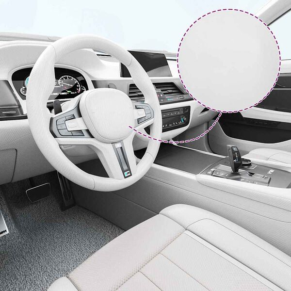 vidaXL Car Films 2 pcs 4D White 100x150 cm+50x150 cm