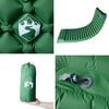 vidaXL Self Inflating Camping Mattress with Pillow 1-Person Green