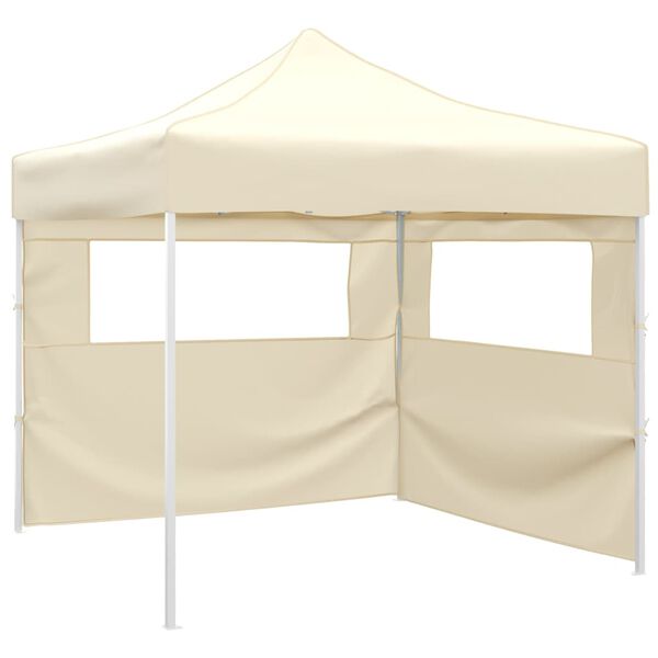 vidaXL Foldable Tent with 2 Walls 291x291x315 cm Cream