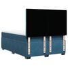 vidaXL Box Spring Bed with Mattress Blue 140x190 cm Velvet