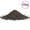 vidaXL Basalt Gravel 25 kg Black 5-8 mm