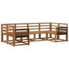 vidaXL Outdoor Sofa Set 6 pcs Natural Solid Acacia Wood