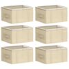 vidaXL Storage Box with Transparent Top Window 6 pcs Non-woven fabric