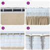 vidaXL Velvet Curtains with Curtains 2 pcs Cream 225 x 140 cm Velvet