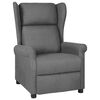 vidaXL Recliner Chair Light Grey Fabric