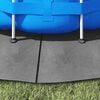 vidaXL Pool Ground Cloth Light Grey &Oslash;244 cm Polyester Geotextile