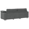 vidaXL Sofa Dark Grey 219 x 77 x 82 cm Fabric