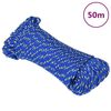 vidaXL Boat Rope Blue 4 mm 50 m Polypropylene