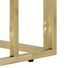 vidaXL Console Table Gold Stainless Steel and Tempered Glass