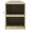 vidaXL TV Wall Cabinet with LED Sonoma Oak 180x31x39.5 cm