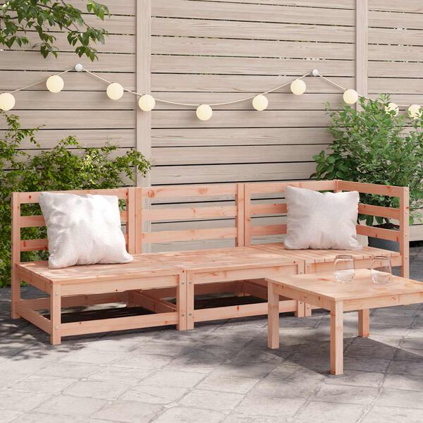 vidaXL Garden Sofa 3-Seater Solid Wood Douglas