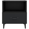 vidaXL Bedside Cabinets 2 pcs Black Engineered Wood