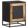 vidaXL Bedside Cabinet 40x30x50 cm Rough Mango Wood
