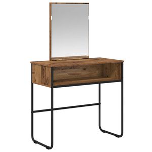 vidaXL Dressing Table Old Wood 81 x 40 x 131 cm Engineered Wood