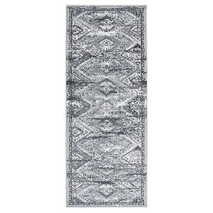 vidaXL Runner Rug BCF Oriental Grey 80x200 cm