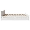 vidaXL Bed Frame without Mattress White 200x200 cm Solid Wood Pine