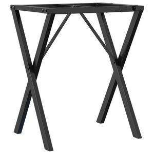 vidaXL Dining Table Legs X-Frame 60x50x73 cm Steel