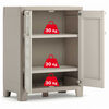 Keter Low Storage Cabinet Gulliver Beige and Brown 100 cm