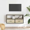 vidaXL TV Cabinet Sonoma Oak 80x31x39.5 cm Engineered Wood and Metal