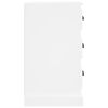 vidaXL Bedside Cabinet White 39x39x67 cm Engineered Wood