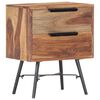 vidaXL Bedside Cabinet 40x30x50 cm Solid Acacia Wood