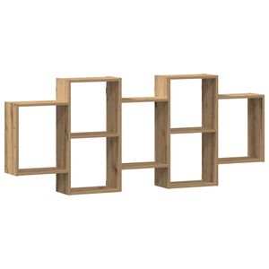 vidaXL Wall Shelf Artisian Oak 159x18x65 cm Engineered Wood
