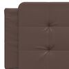 vidaXL Bed Frame with LED without Mattress "Zadar" Brown 160x200 cm