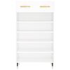 vidaXL Shoe Cabinet White 60x35x105 cm Engineered Wood