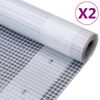 vidaXL Leno Tarpaulins 2 pcs 260 g/m&sup2; 4x8 m White