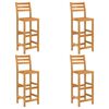 vidaXL 5 Piece Outdoor Bar Set Solid Acacia Wood