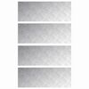vidaXL Stair Tread 4 pcs 80 x 30 cm Silver Aluminium Rectangular