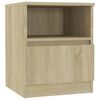 vidaXL Bed Cabinets 2 pcs Sonoma Oak 40x40x50 cm Engineered Wood