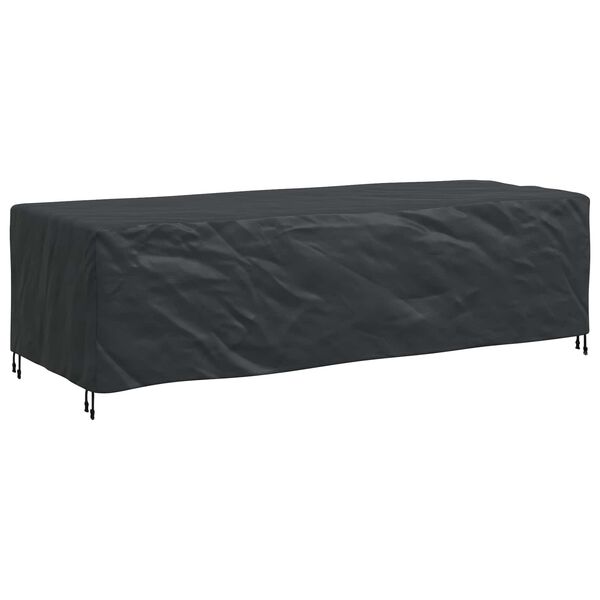 vidaXL Furniture Cover Plain Black 270 x 110 x 70 cm 600D