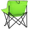 vidaXL Camping Chairs with Pocket Foldable 2 pcs Green