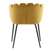 Venture Home Dining Chair Limhamn Velvet Black and Yellow