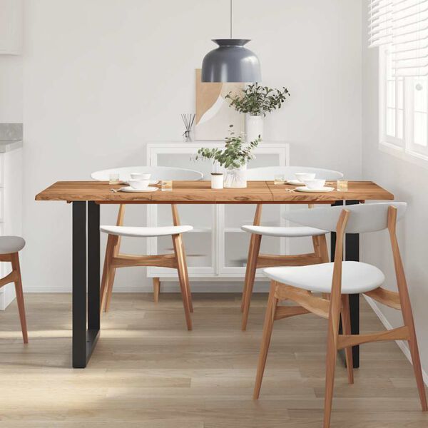 vidaXL Dining Table 154x80x76 cm Solid Acacia Wood