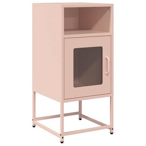 vidaXL Bedside Cabinet Pink 36x39x78 cm Cold-rolled Steel