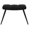 vidaXL Relaxing chair with Footstool 2 pcs Black Velvet