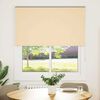 vidaXL Roller Blind Blackout Beige 130x130 cm Fabric Width 126.6 cm Polyester