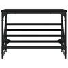 vidaXL Shoe Rack Black 60x30x45 cm Engineered Wood