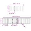 vidaXL Dog Gate with Door Foldable 12 Panels Brown 600 cm Poplar Wood
